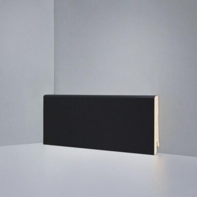 DeARTIO U101-80 Черный Плинтус напольный МДФ 16x80x2050