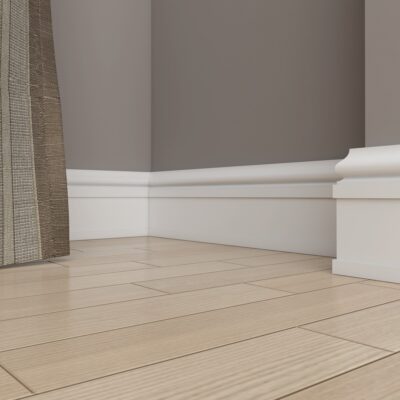 Ultrawood Base 0019 Плинтус напольный ЛДФ под покраску 12x66x2440