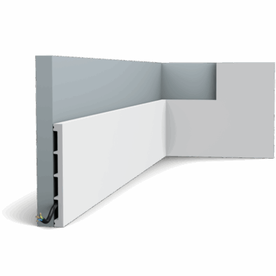 Orac Decor SX168 SQUARE Плинтус напольный Дюрополимер 14x151x2000